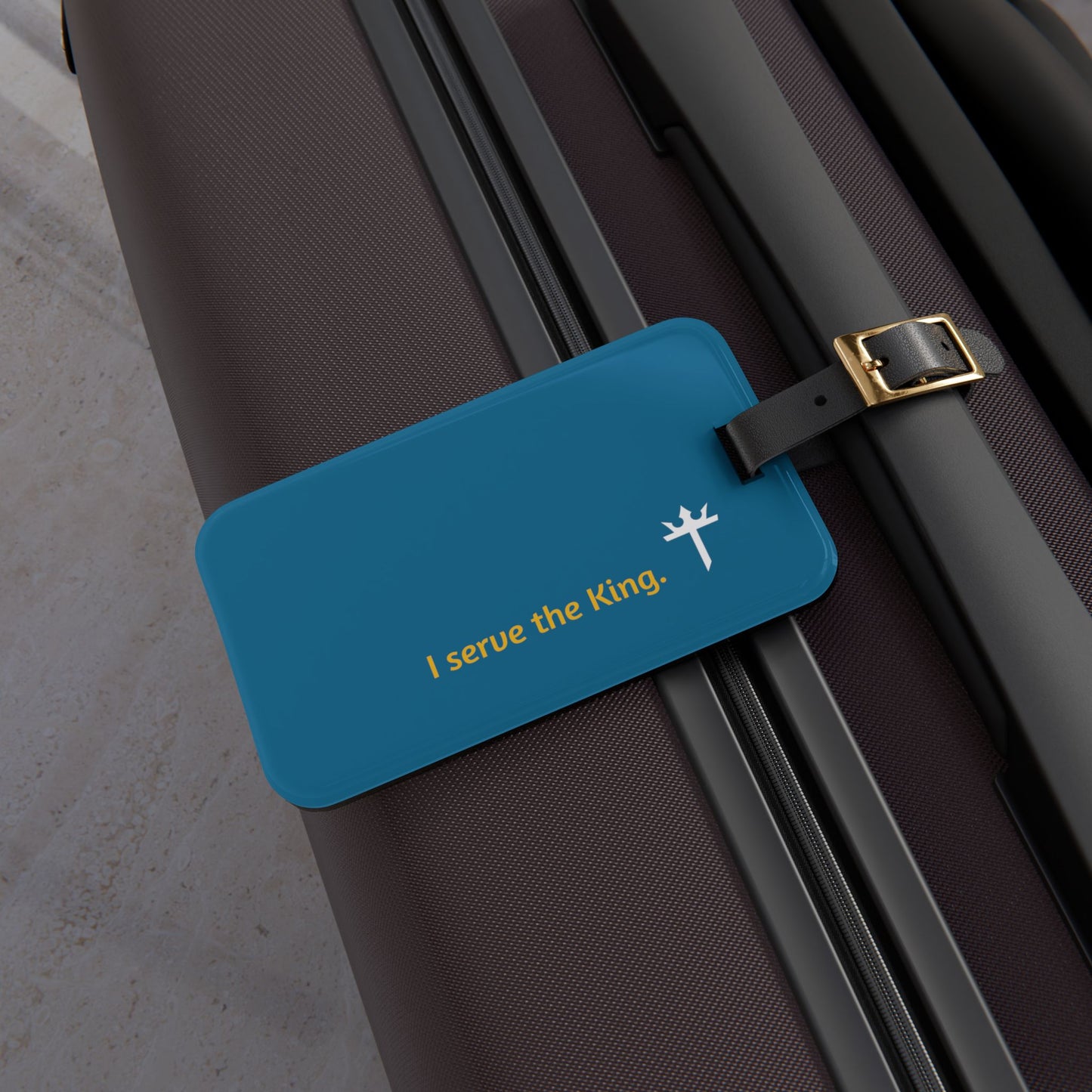 TGN "I serve the King" Acrylic Luggage Tag